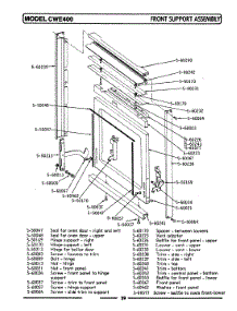 03 - Front Support Assembly parts for Maytag Oven CWE401 from AppliancePartsPros.com