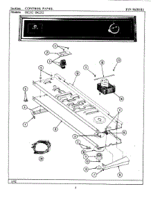 01 - Control Panel Parts For Maytag Dryer De212 From Appliancepartspros.Com