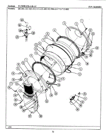 10 - Tumbler-Gray Parts For Maytag Dryer De212 From Appliancepartspros.Com