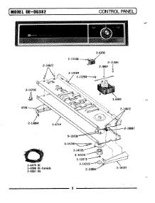 01 - Control Panel Parts For Maytag Dryer De382 From Appliancepartspros.Com