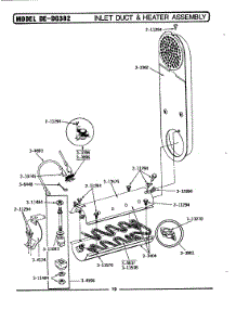 04 - Inlet Duct & Heater Assembly Parts For Maytag Dryer De382 From Appliancepartspros.Com