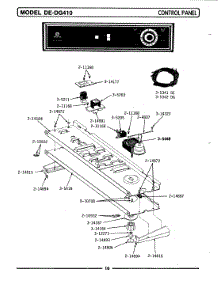 01 - Control Panel Parts For Maytag Dryer De410 From Appliancepartspros.Com