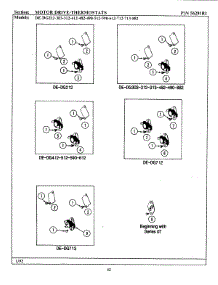 07 - Motor Drive-Thermostats Parts For Maytag Dryer De412 From Appliancepartspros.Com