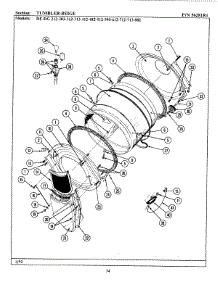 09 - Tumbler-Beige Parts For Maytag Dryer De412 From Appliancepartspros.Com