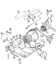 07 - Motor & Drive (Rev. E) parts for Norge Dryer DEL203HC from AppliancePartsPros.com