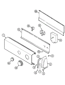 03 - Control Panel (Rev. E) parts for Norge Dryer DEM202AC from AppliancePartsPros.com