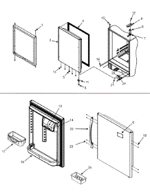09 - Refrigerator Door parts for Maytag Refrigerator MBF2254HEQ from AppliancePartsPros.com