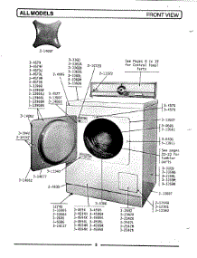 04 - Front View parts for Maytag Dryer DG308 from AppliancePartsPros.com