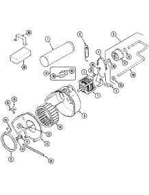05 - Motor & Drive parts for Norge Dryer DGN204W from AppliancePartsPros.com