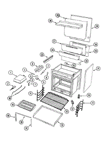 03 - Oven Body / Gas Controls parts for Dynasty Range DGRS304 from AppliancePartsPros.com