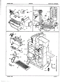 05 - Water & Ice Dispenser parts for Admiral Refrigerator DNT22F9A / 5B43A from AppliancePartsPros.com