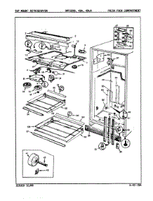 04 - Fresh Food Compartment parts for Admiral Refrigerator DNT22K9A / 9A97A from AppliancePartsPros.com