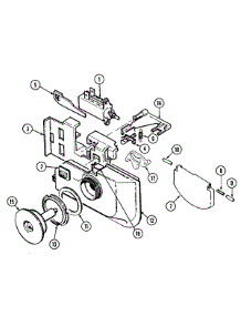 04 - Rinse Aid & Soap Dispenser parts for Maytag Dishwasher DWU3000AAE from AppliancePartsPros.com