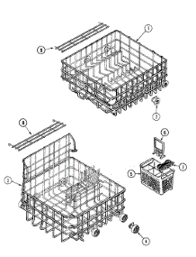05 - Racks parts for Maytag Dishwasher DWU8330AAX from AppliancePartsPros.com