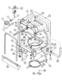 07 - Tub parts for Maytag Dishwasher DWU8330BAX from AppliancePartsPros.com