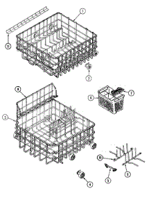 05 - Racks (Dwu8860aae & Dwu8860abe) parts for Maytag Dishwasher DWU8860AAE from AppliancePartsPros.com