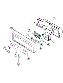 02 - Control Panel parts for Maytag Dishwasher DWU9202AAB from AppliancePartsPros.com
