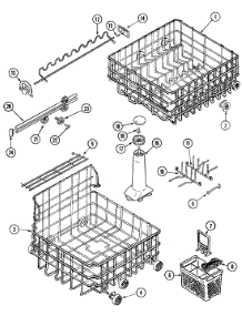 06 - Track & Rack Assembly parts for Maytag Dishwasher DWU9202AAE from AppliancePartsPros.com