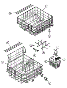 05 - Racks parts for Maytag Dishwasher DWU9921BAB from AppliancePartsPros.com