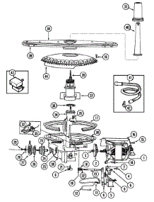 03 - Pump & Motor parts for Admiral Dishwasher DWUA300AAX from AppliancePartsPros.com