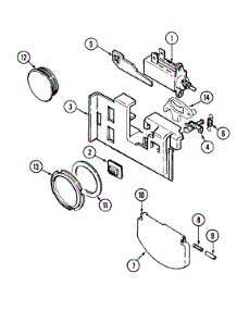 04 - Soap Dispenser parts for Admiral Dishwasher DWUA300AAX from AppliancePartsPros.com