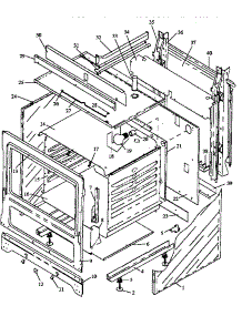 02 - Cabinet Section parts for Amana Range EHN3412L / P1142499N L from AppliancePartsPros.com