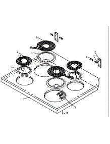 03 - Main Top parts for Amana Range EHN3892L / P1143208N L from AppliancePartsPros.com