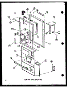 04 - Lower Door Parts parts for Amana Refrigerator ESRFC14B-L / P6030378W L from AppliancePartsPros.com