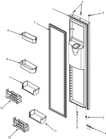 10 - Freezer Door parts for Maytag Refrigerator MCD2257HEQ from AppliancePartsPros.com