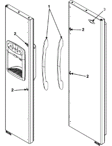 12 - Handles (Mcd2257hes) parts for Maytag Refrigerator MCD2257HES from AppliancePartsPros.com