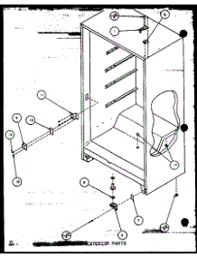 02 - Exterior Parts parts for Amana Freezer ESU17D / P6034586W from AppliancePartsPros.com