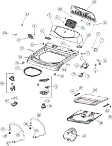 03 - Control Panel, Top & Lid parts for Maytag Washer FAV6800AWQ from AppliancePartsPros.com