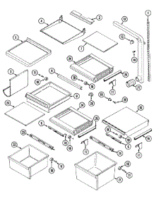10 - Shelves & Accessories parts for Admiral Refrigerator GC20B8C3EV from AppliancePartsPros.com