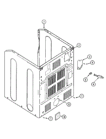 02 - Cabinet-Rear parts for Maytag Dryer MDG4000BWW from AppliancePartsPros.com