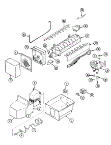 06 - Ice Maker & Bin parts for Admiral Refrigerator GS20A8D3V from AppliancePartsPros.com