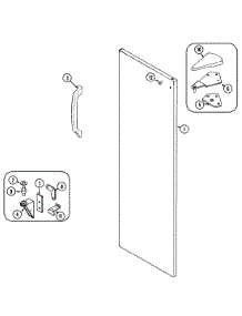 06 - Fresh Food Outer Door parts for Admiral Refrigerator GS20C6N3EA from AppliancePartsPros.com