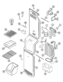 03 - Freezer Compartment parts for Admiral Refrigerator GS2112PXDA from AppliancePartsPros.com