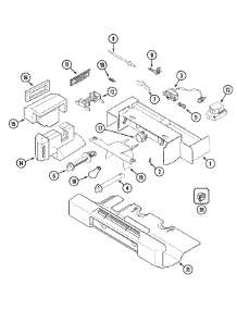 02 - Controls parts for Admiral Refrigerator GS2514CXDA from AppliancePartsPros.com