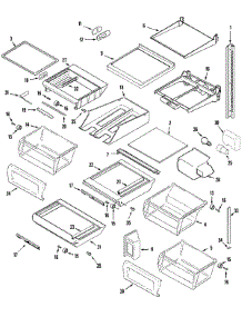 13 - Shelves & Accessories parts for Admiral Refrigerator GS2727EAD1 from AppliancePartsPros.com