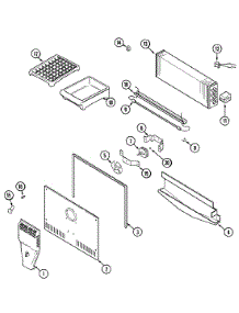 03 - Freezer Compartment parts for Admiral Refrigerator GT1722NDEW from AppliancePartsPros.com