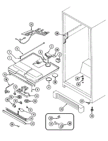 04 - Fresh Food Compartment parts for Admiral Refrigerator GT19B7N3EV from AppliancePartsPros.com