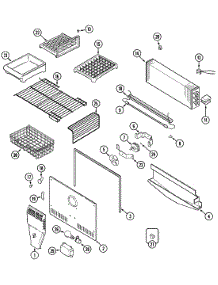 03 - Freezer Compartment parts for Admiral Refrigerator GT2128PDCW from AppliancePartsPros.com
