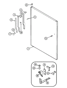 06 - Fresh Food Outer Door parts for Admiral Refrigerator GT21B6N3EV from AppliancePartsPros.com