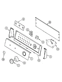 03 - Control Panel parts for Maytag Washer HAV2360AWW from AppliancePartsPros.com