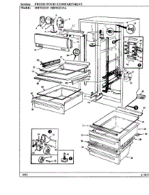 02 - Fresh Food Compartment parts for Hoover Refrigerator HRNS2219A / BP31A from AppliancePartsPros.com