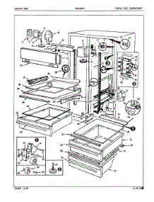 02 - Fresh Food Compartment parts for Admiral Refrigerator ICES24F9 / 5L50A from AppliancePartsPros.com