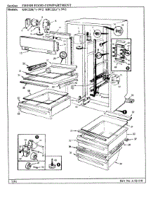 02 - Fresh Food Compartment parts for Admiral Refrigerator KRC22LN3W2 / BP37A from AppliancePartsPros.com