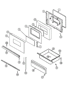 03 - Door / Drawer parts for Norge Range L3878VYV from AppliancePartsPros.com