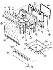 03 - Door / Drawer parts for Norge Range L3882XVA from AppliancePartsPros.com