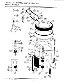 08 - Tub, Agitator, Mounting Stem & Seal parts for Maytag Washer LA9700 from AppliancePartsPros.com